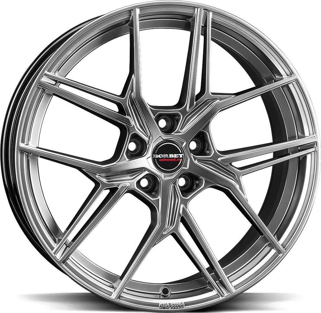 BORBET QX HYPER BLACK SILV 8.5x20 5/112 ET45 CB66.5