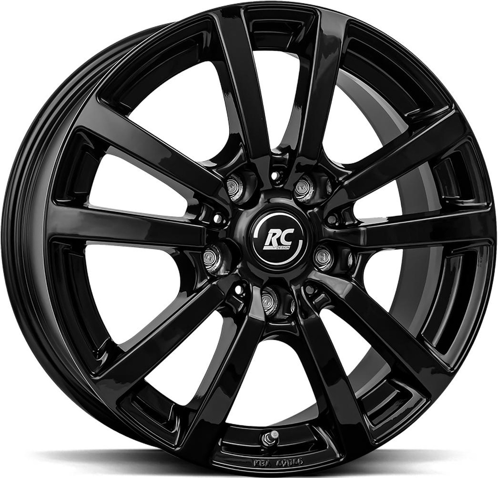 BROCK RC25T SHINY BLACK 7x17 5/160 ET55 CB65.1