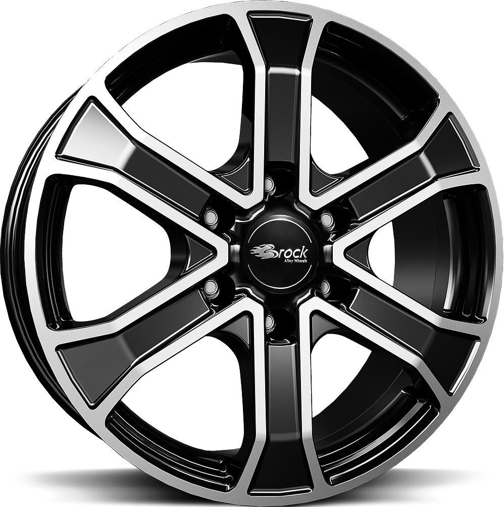BROCK RC31 BLACK FULL POL 7x16 6/139.7 ET55 CB93.1