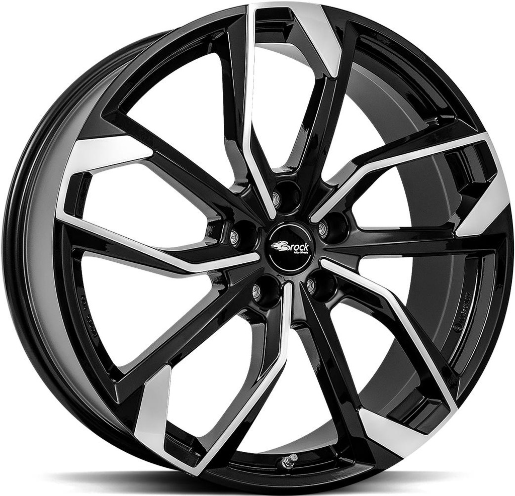 BROCK RC34 BLACK FULL POLISH 6.5x16 5/100 ET40 CB57.1