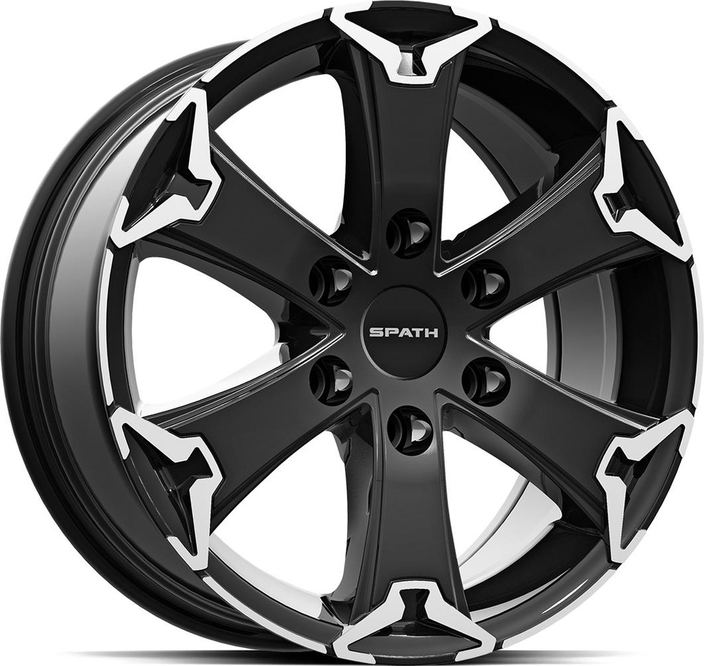 SPATH SP52 H BLACK LIP POL 7.5x18 6/120 ET50 CB74.6