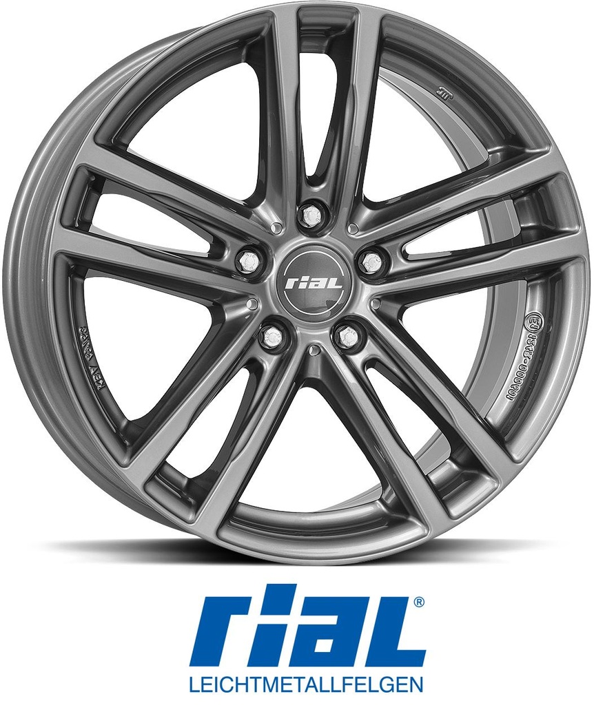 RIAL X10 METAL GREY 7.5x17 5/112 ET30 CB66.7