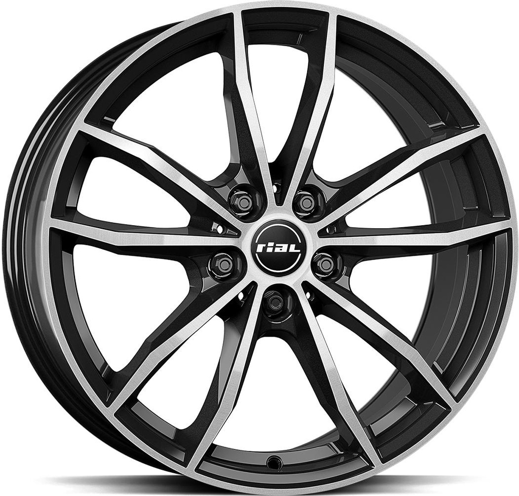 RIAL X12 DIAM BLACK POL 8x18 5/112 ET30 CB66.7