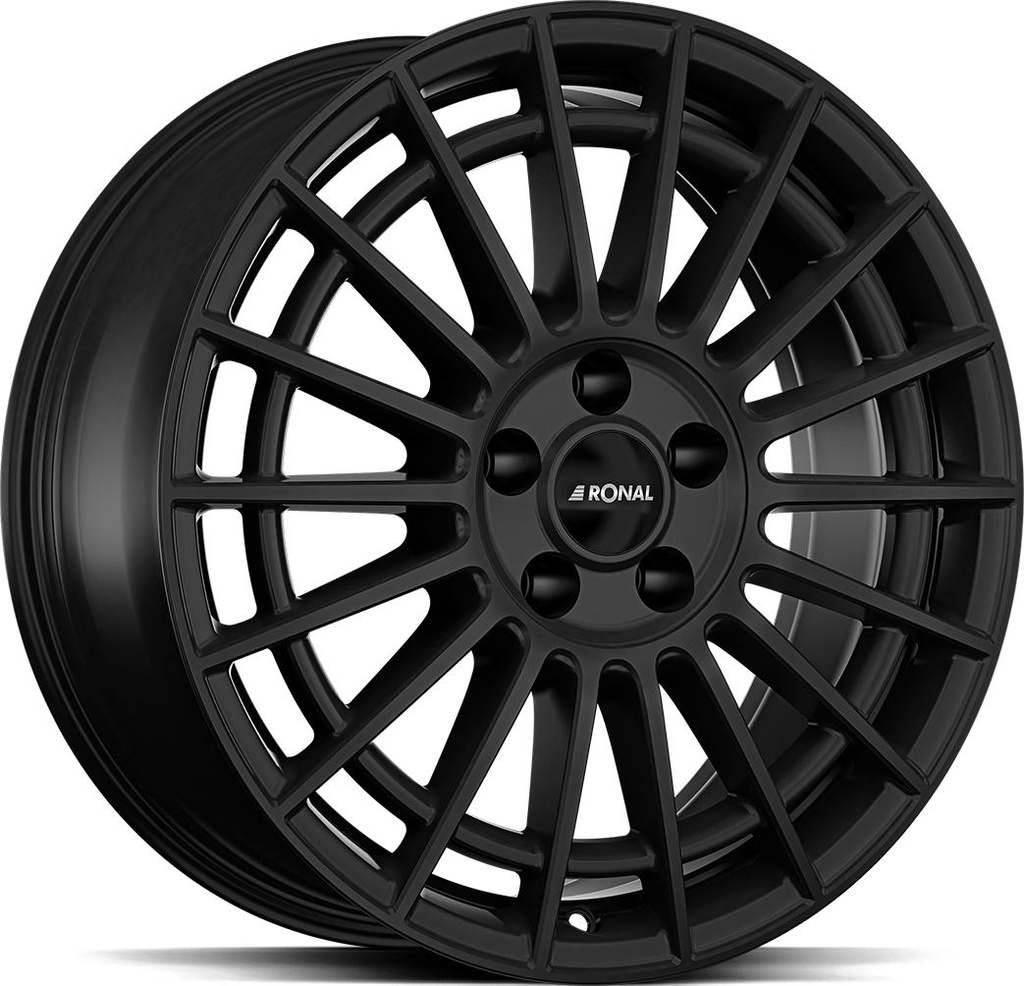 RONAL R73 JET BLACK MAT 8x18 5/112 ET35.1 CB66.5