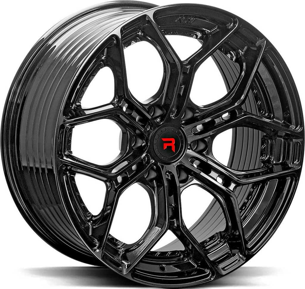 R-SERIES R20 GLOSS BLACK 9x20 6/135 ET30 CB87.1