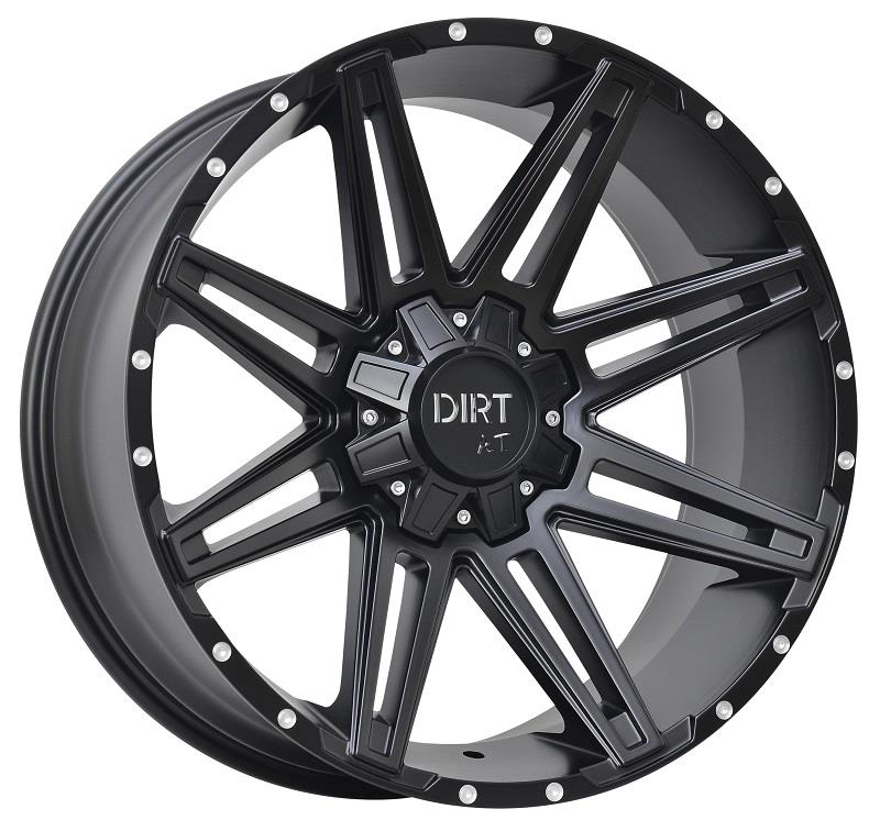 STATUSFÄLGAR D88 FLATBLACK MILLED RIVETS 9x20 5/120-139.7 ET25 CB78.1