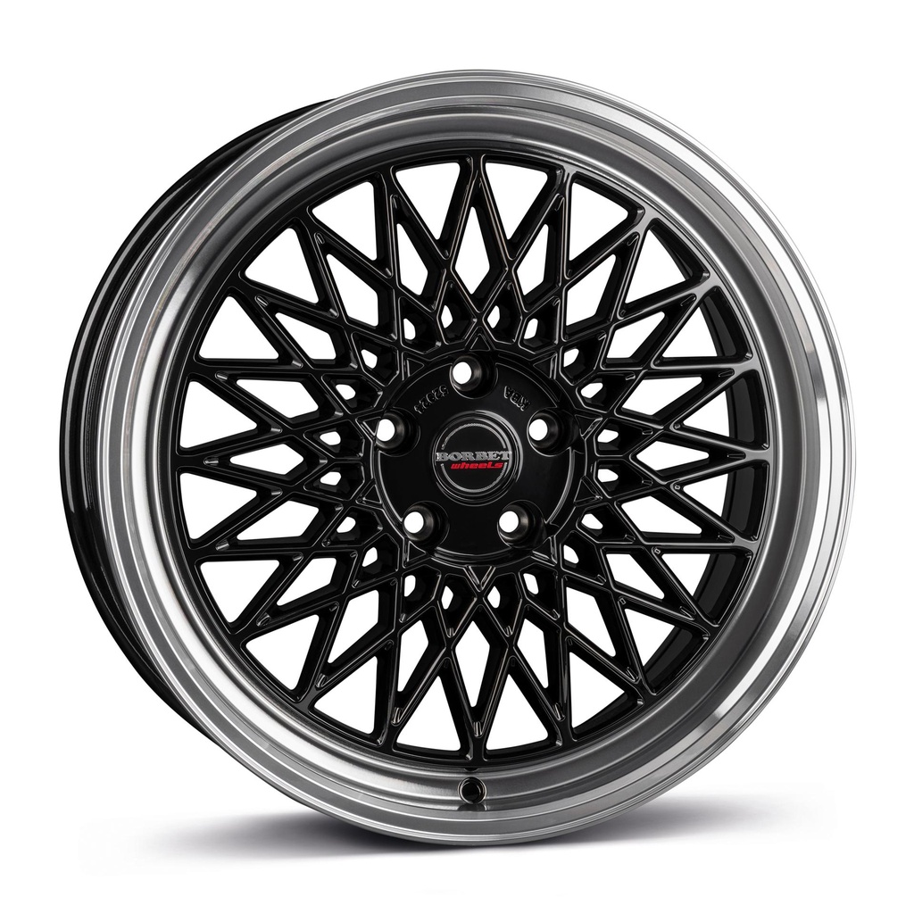 BORBET B BLACK RIM POL 8x17 5/112 ET45 CB66.5