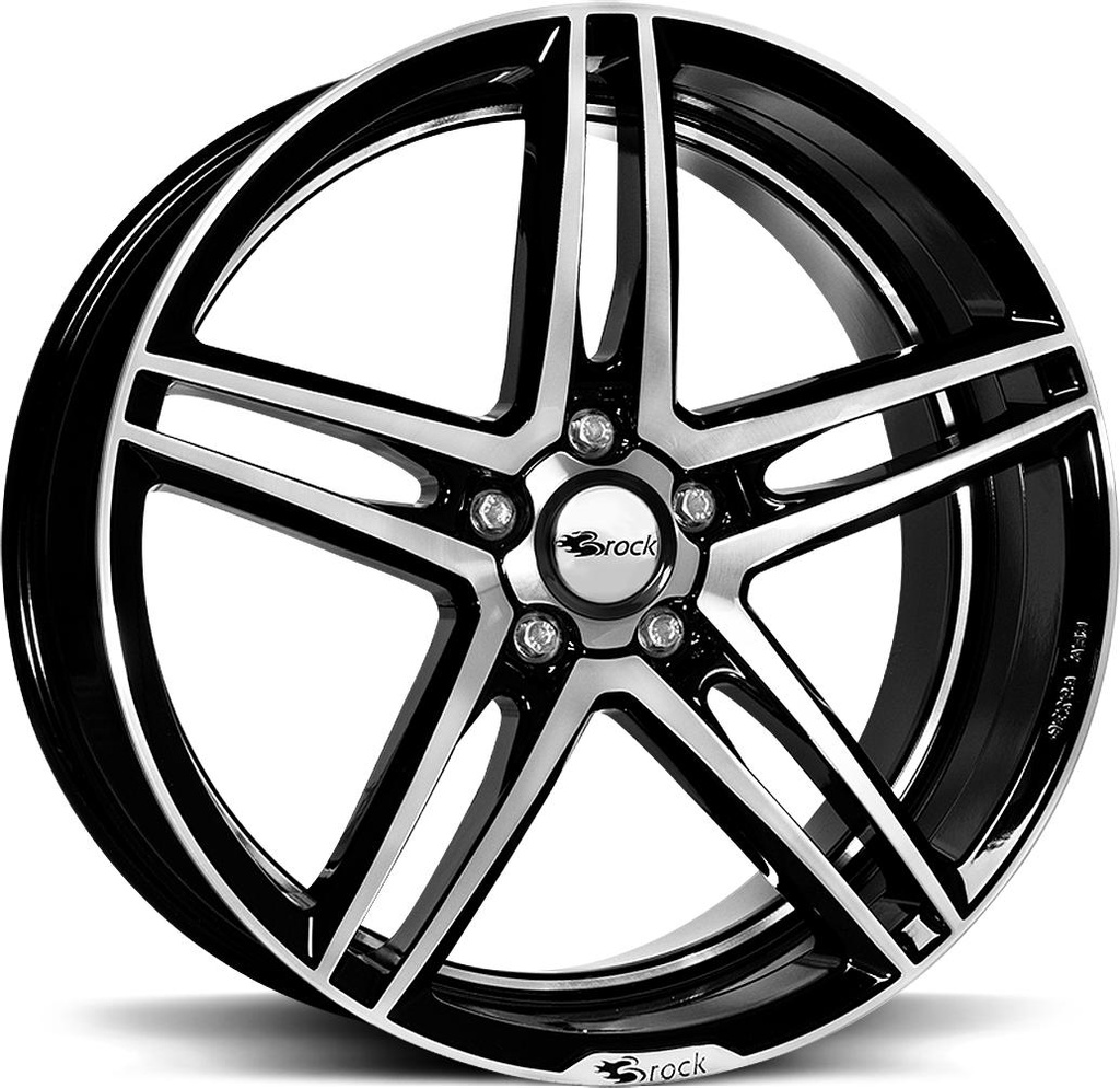 BROCK B33 BLACK FULL POL 8x17 5/115 ET40 CB70.2