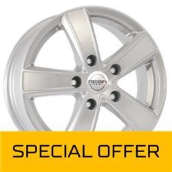 MEGA WHEELS HERCULES 5 SILVER 6.5x16 5/160 ET53 CB65.1