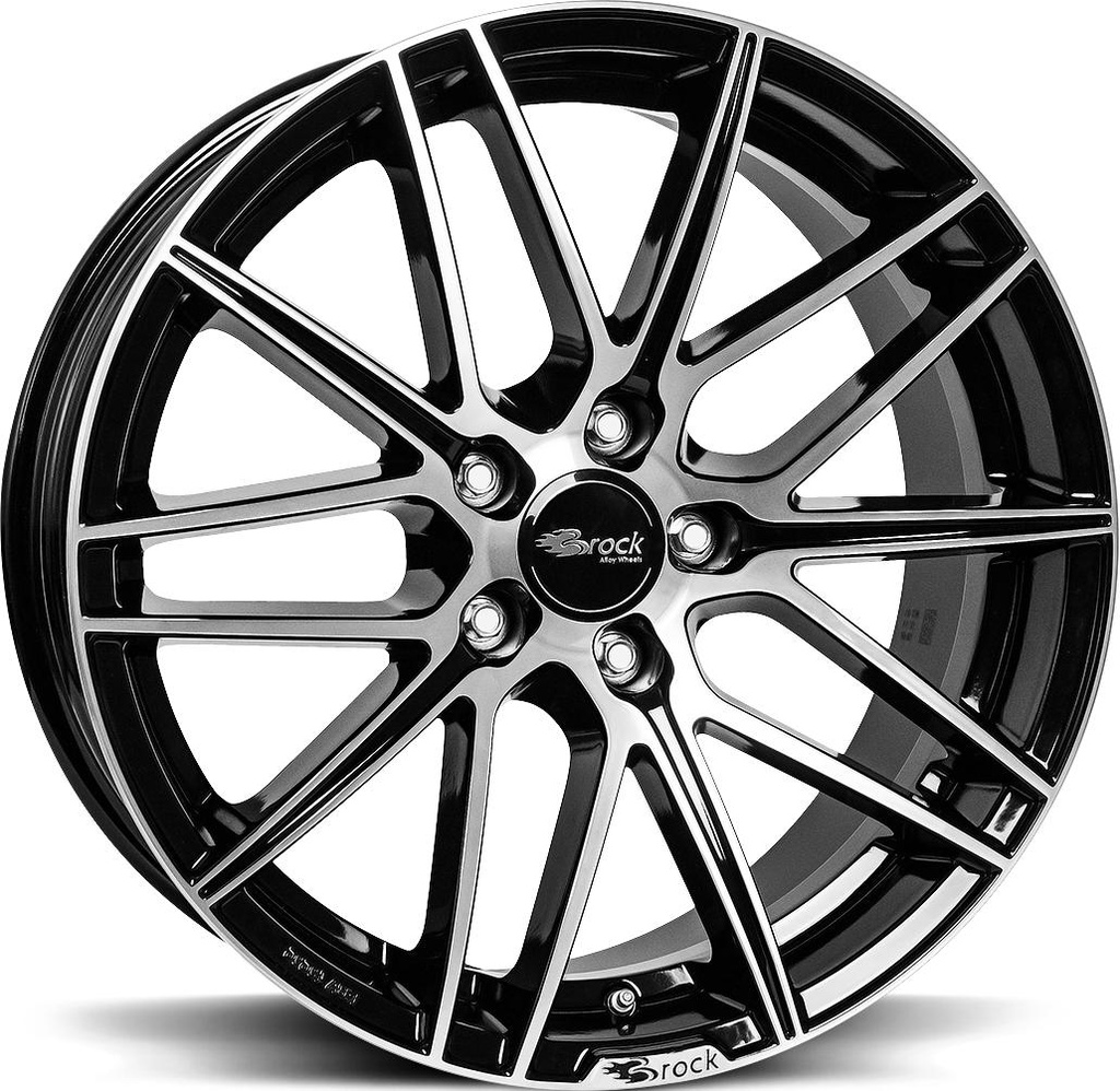 BROCK B34 BLACK FULL POL 8.5x19 5/114.3 ET38 CB72.6