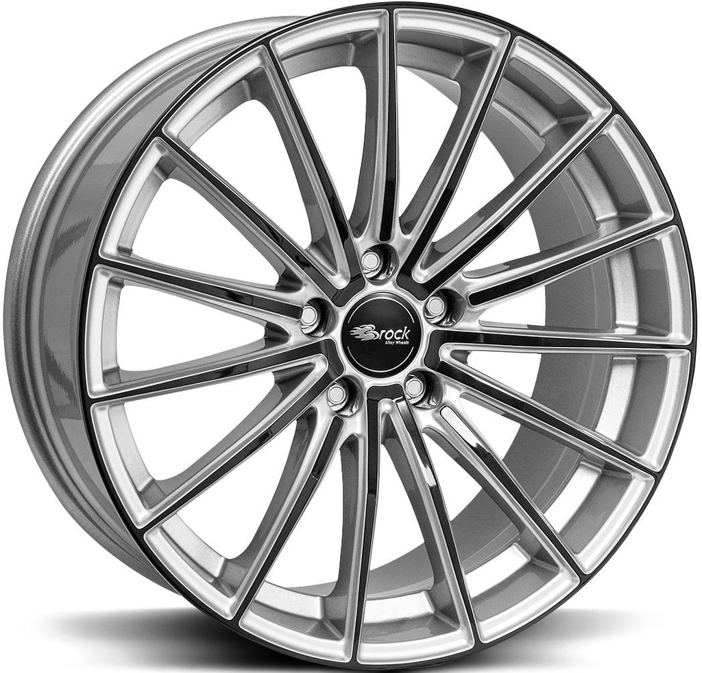 BROCK B36 CRYSTAL SILV BLACK 8.5x19 5/108 ET44 CB72.6