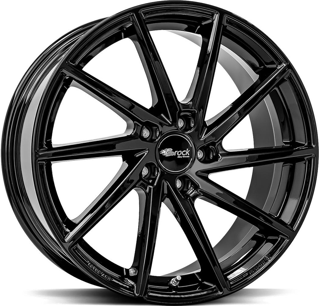 BROCK B37 SHINY BLACK 8.5x19 5/108 ET53 CB63.4