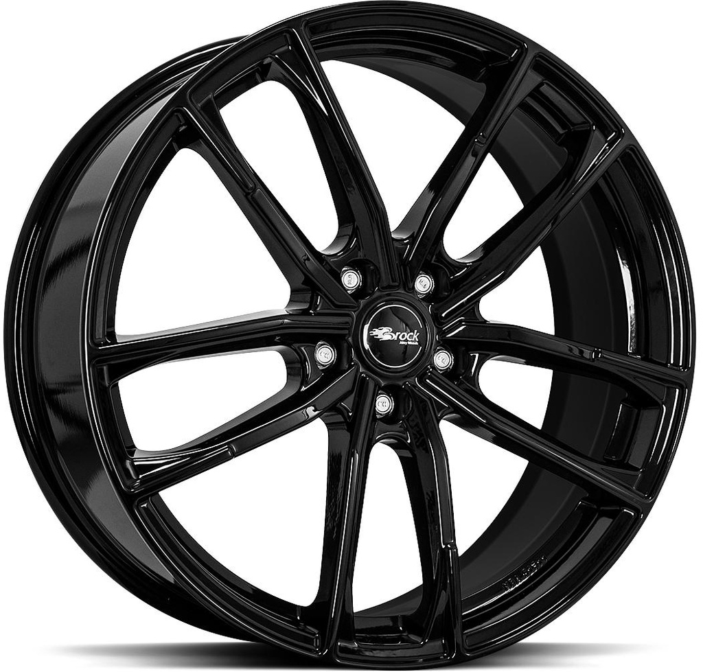 BROCK B38 SHINY BLACK 8x19 5/112 ET44 CB57.1