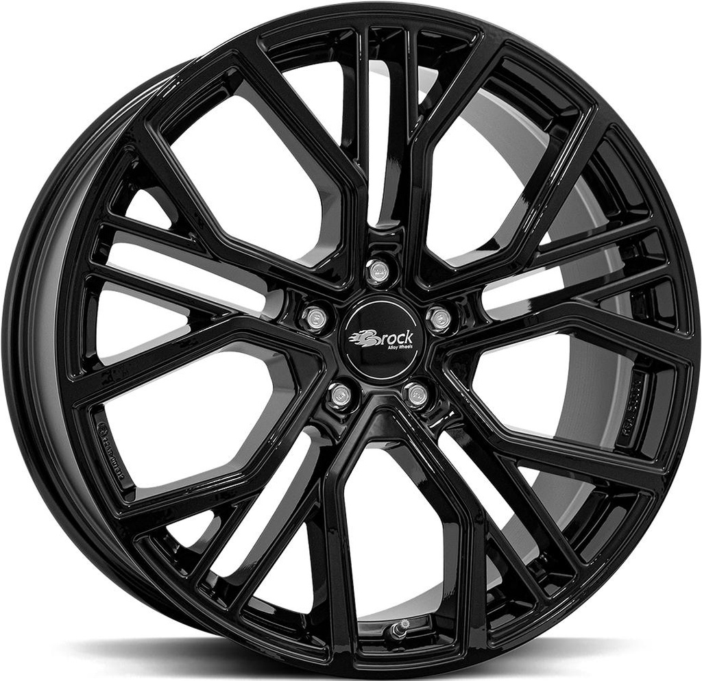 BROCK B41 SHINY BLACK 10.5x20 5/132 ET28 CB66.6