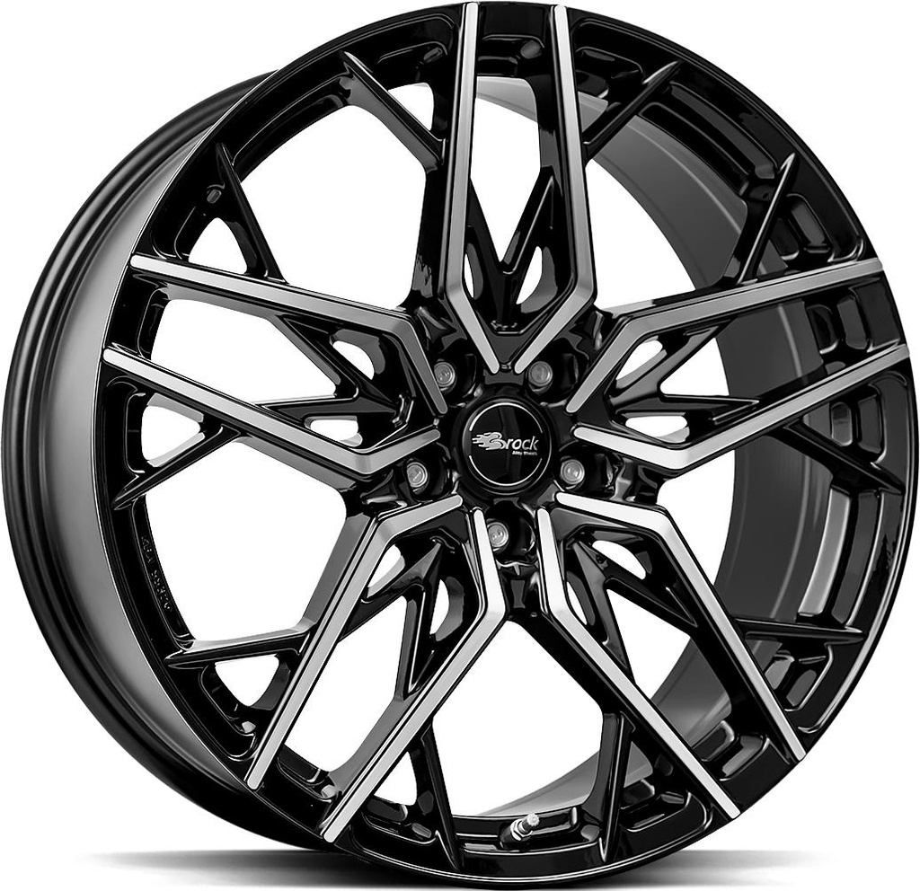 BROCK B44 BLACK FULL POL 8.5x19 5/114.3 ET40 CB72.6