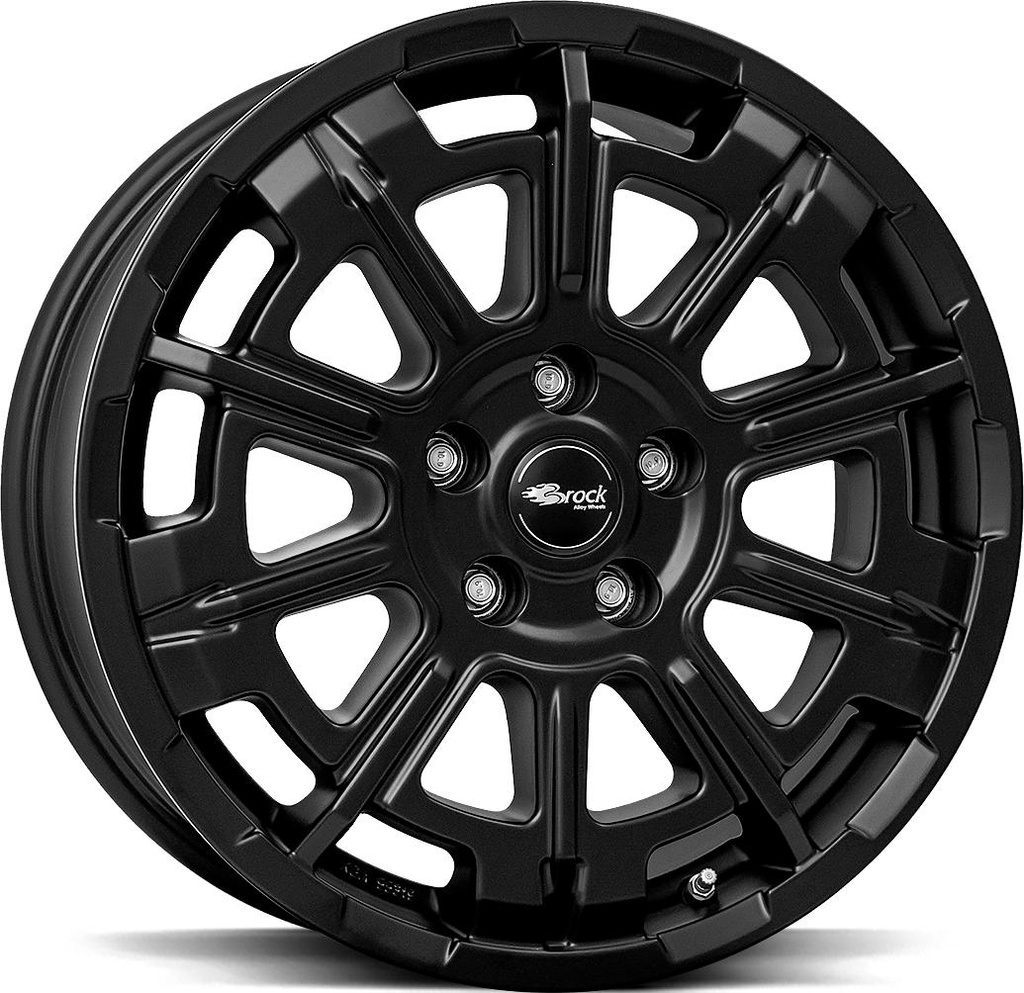 BROCK B45 SATIN BLACK MATT 7x17 5/130 ET62 CB89.1