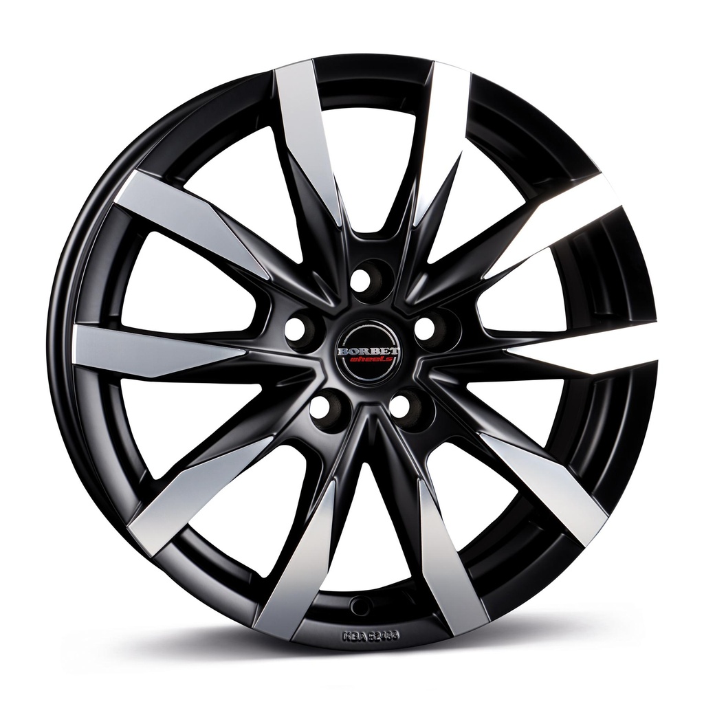 BORBET CW5 BLACK POL MATT 7.5x18 5/120 ET43 CB65.1