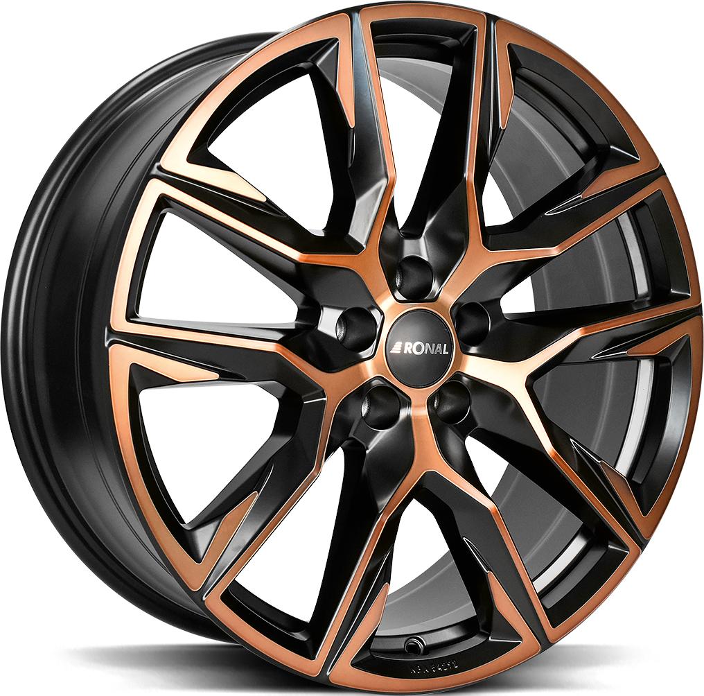 RONAL R71 JET BLACK COPPER MATT FRONT CU 10.5x21 5/130 ET64 CB71.58