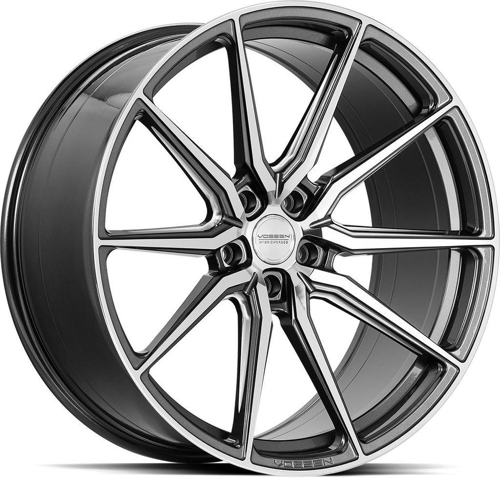 VOSSEN HF3 GLOSS GRAPHITE POL 9.5x19 5/112 ET35 CB66.6