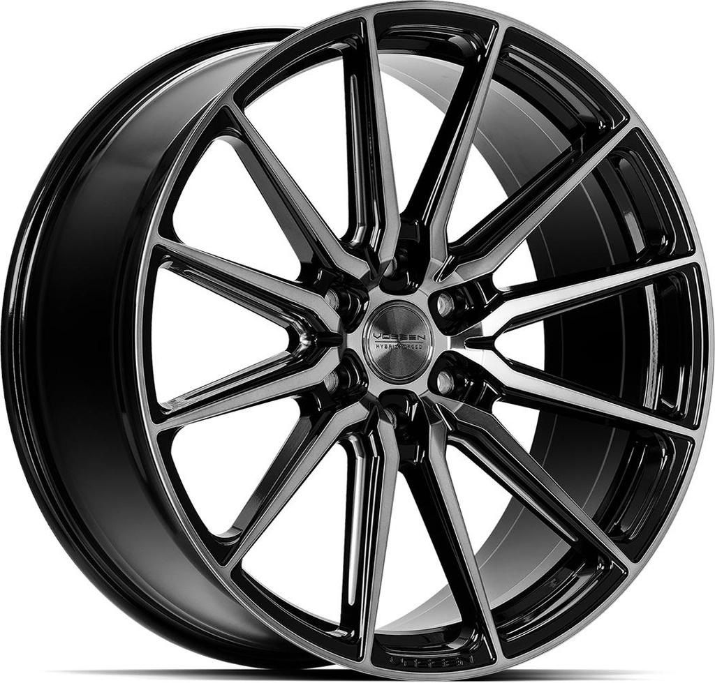VOSSEN HF6.1 TINTED GLOSS BLACK 9.5x22 6/135 ET20 CB87.1