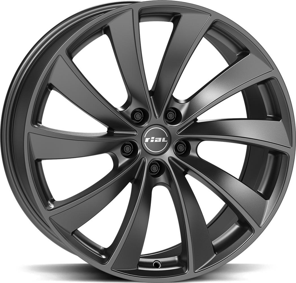 RIAL LUGANO STEEL GREY MATT 10.5x19 5/120 ET45 CB64.2