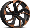 GMP REBEL SATIN BLACK BRONZE DIAM 8.5x21 5/112 ET19 CB66.5