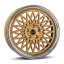 BORBET B GOLD RIM POL 7.5x16 4/100 ET25 CB64.1