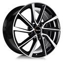 AVUS AC-518 BLACK POLISHED 6.5x16 5/112 ET44 CB66.6