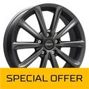 MEGA WHEELS VIRGO DARK MAT ANTHRACITE GREY 7x17 5/112 ET47 CB73.2