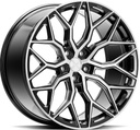 VOSSEN HF2 BRUSH GLOSS BLACK 10x24 5/150 ET32 CB110.1