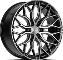 VOSSEN HF6.3 BRUSH GLOSS BLACK 9.5x20 6/139.7 ET15 CB106.1